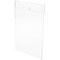 Plymor Clear Acrylic Top-Fold Literature Sign Holder Frame (Wall Mount), 7" W x 11" H